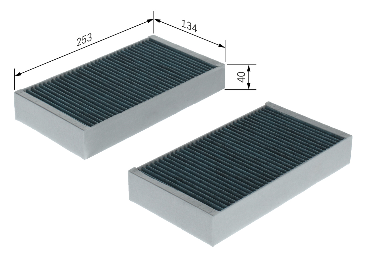 BOSCH 0 986 628 560 FILTER+ Filter, Innenraumluft