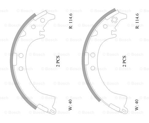 BOSCH 0 986 AB0 001 Brake...