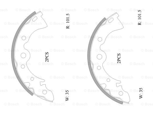 BOSCH 0 986 AB0 040 Brake...