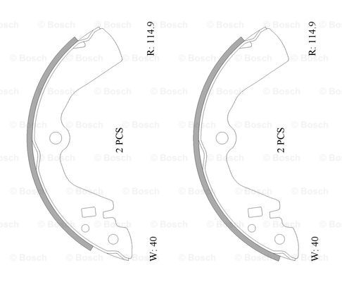 BOSCH 0 986 AB0 042 Brake...