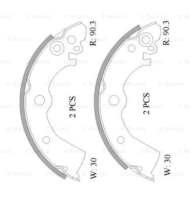 BOSCH 0 986 AB0 047 Brake...