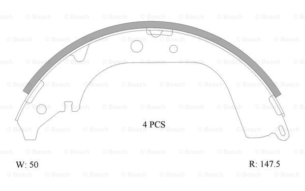 BOSCH 0 986 AB0 105 Brake...