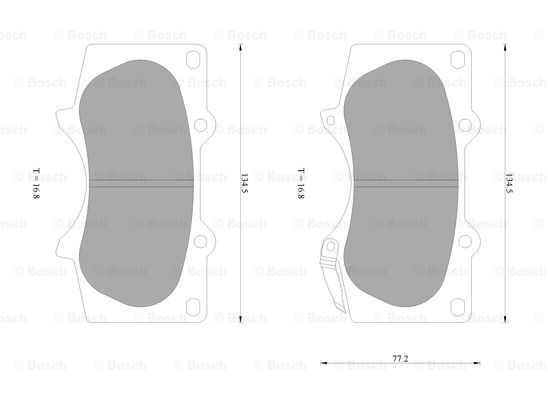 BOSCH 0 986 AB0 261 Brake...