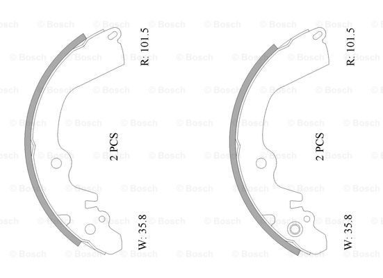 BOSCH 0 986 AB0 835 Brake...