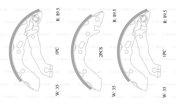 BOSCH 0 986 AB0 889 Brake...