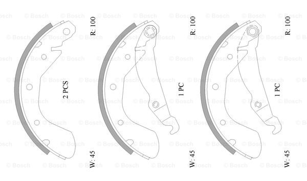 BOSCH 0 986 AB0 891 Brake...