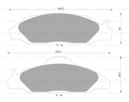 BOSCH 0 986 AB1 003 Brake...