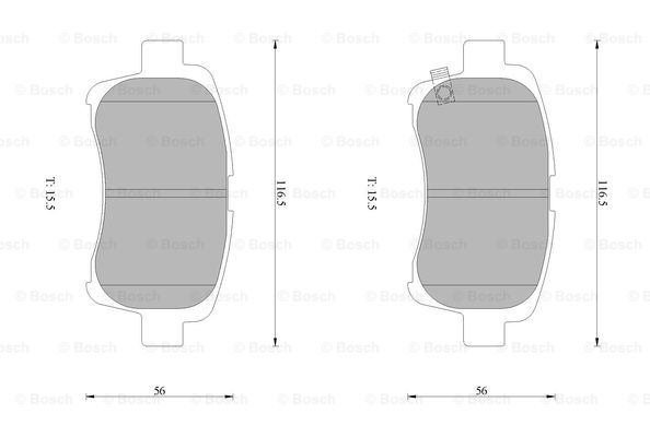 BOSCH 0 986 AB1 014 Brake...