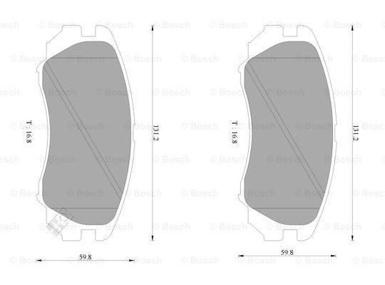 BOSCH 0 986 AB1 019 Brake...