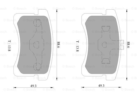 BOSCH 0 986 AB1 022 Brake...