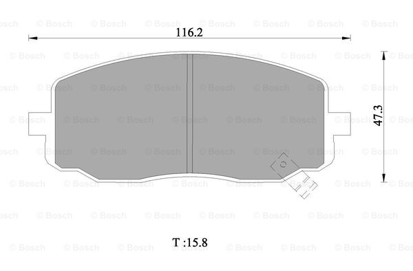 BOSCH 0 986 AB1 028 Brake...