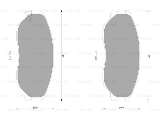 BOSCH 0 986 AB1 051 Brake...