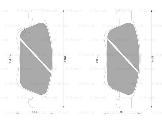 BOSCH 0 986 AB1 053 Brake...