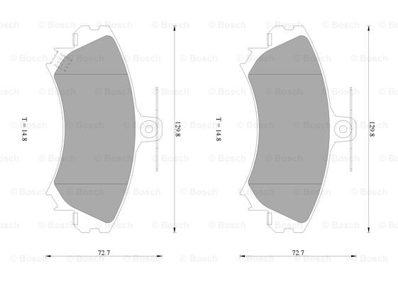 BOSCH 0 986 AB1 054 Brake...