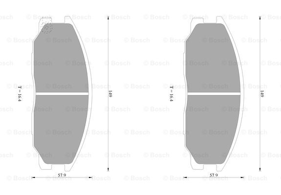 BOSCH 0 986 AB1 056 Brake...