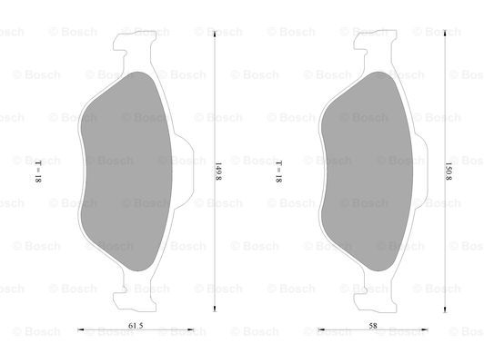 BOSCH 0 986 AB1 060 Brake...