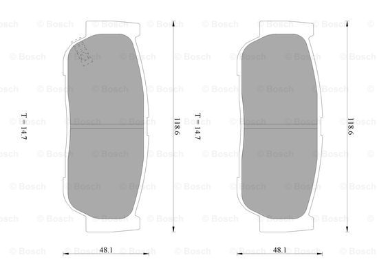 BOSCH 0 986 AB1 065 Brake...