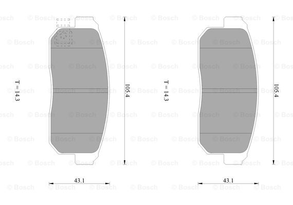 BOSCH 0 986 AB1 069 Brake...