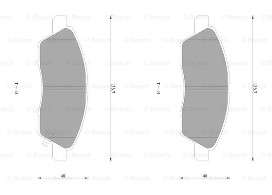 BOSCH 0 986 AB1 071 Brake...