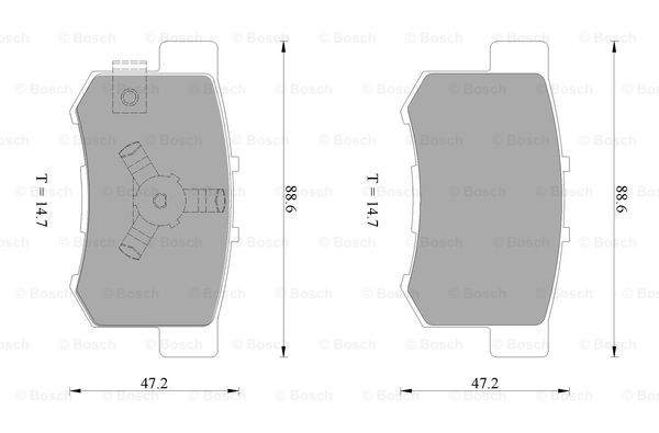 BOSCH 0 986 AB1 086 Brake...