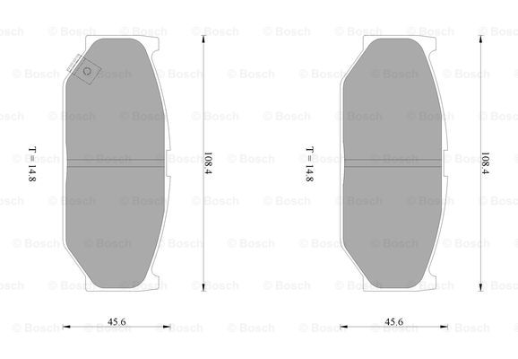 BOSCH 0 986 AB1 087 Brake...