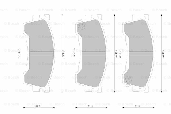 BOSCH 0 986 AB1 098 Brake...