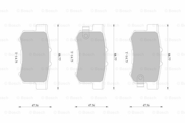 BOSCH 0 986 AB1 116 Brake...