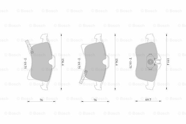 BOSCH 0 986 AB1 117 Brake...