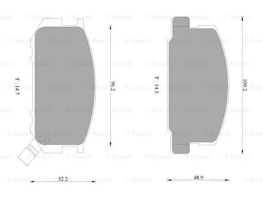 BOSCH 0 986 AB1 121 Brake...