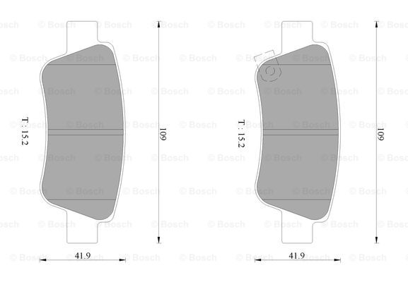 BOSCH 0 986 AB1 135 Brake...