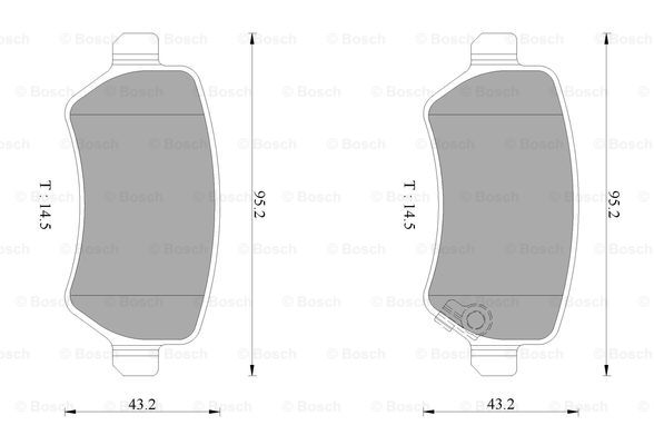 BOSCH 0 986 AB1 138 Brake...