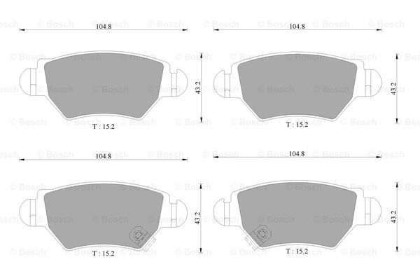 BOSCH 0 986 AB1 142 Brake...