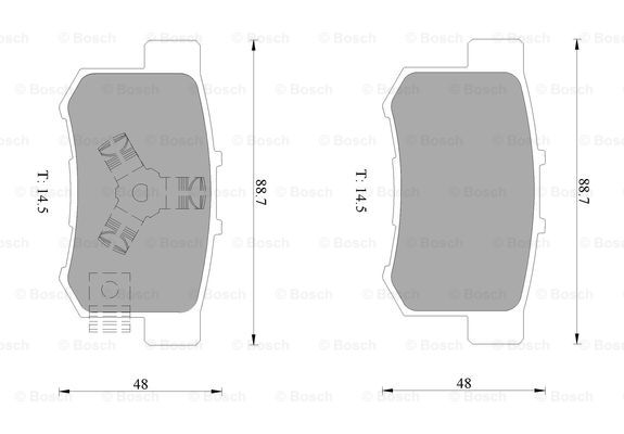 BOSCH 0 986 AB1 380 Brake...