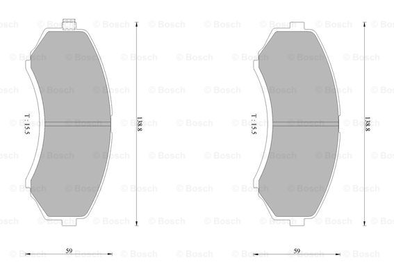 BOSCH 0 986 AB1 387 Brake...