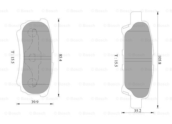 BOSCH 0 986 AB1 401 Brake...