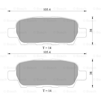 BOSCH 0 986 AB1 403 Brake...