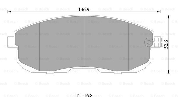 BOSCH 0 986 AB1 407 Brake...