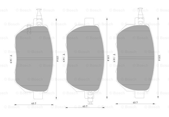 BOSCH 0 986 AB1 410 Brake...