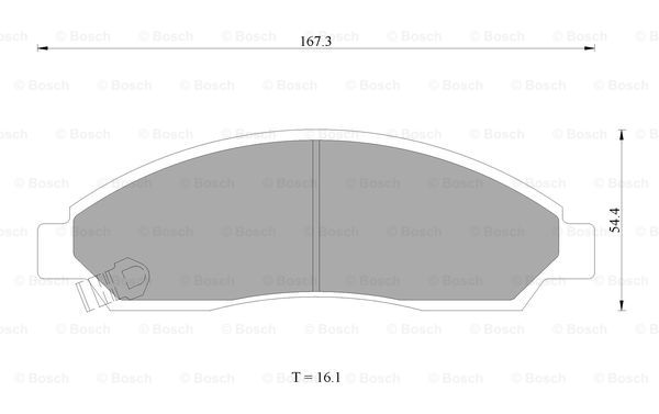 BOSCH 0 986 AB1 416 Brake...