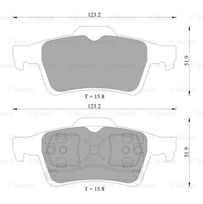 BOSCH 0 986 AB1 444 Brake...