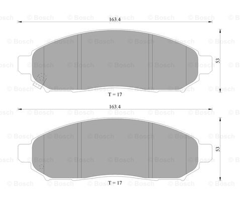 BOSCH 0 986 AB1 450 Brake...