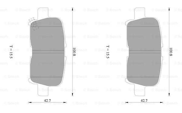 BOSCH 0 986 AB1 451 Brake...