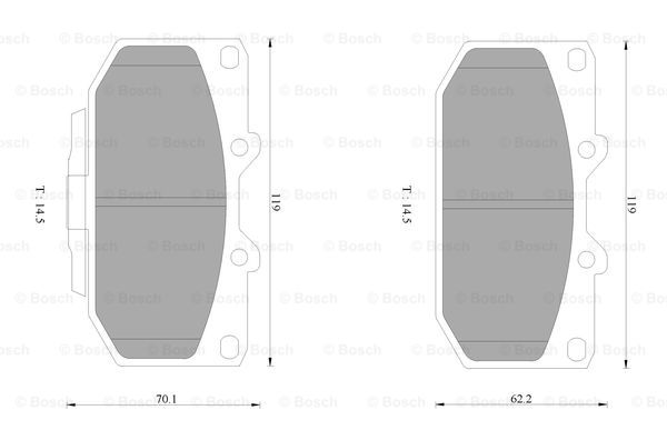 BOSCH 0 986 AB1 458 Brake...