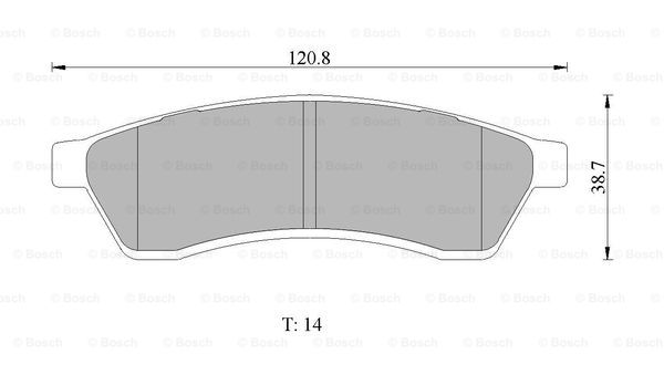 BOSCH 0 986 AB1 463 Brake...