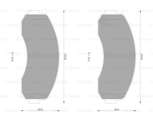 BOSCH 0 986 AB1 464 Brake...