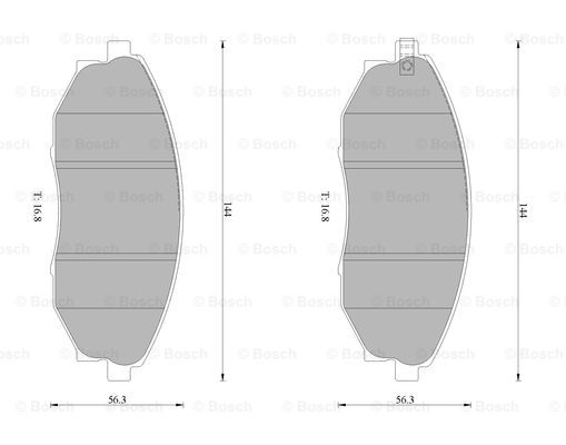 BOSCH 0 986 AB1 468 Brake...