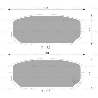 BOSCH 0 986 AB1 472 Brake...