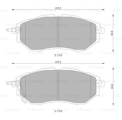 BOSCH 0 986 AB1 473 Brake...