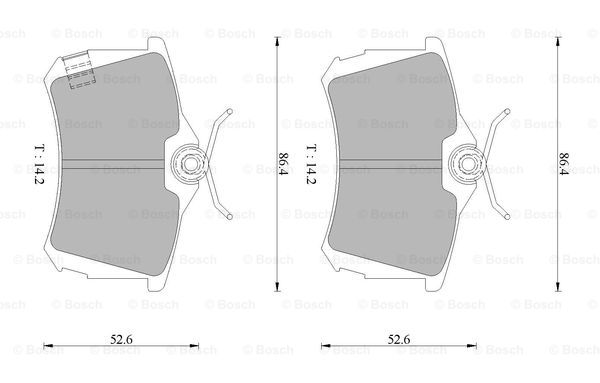 BOSCH 0 986 AB1 482 Brake...