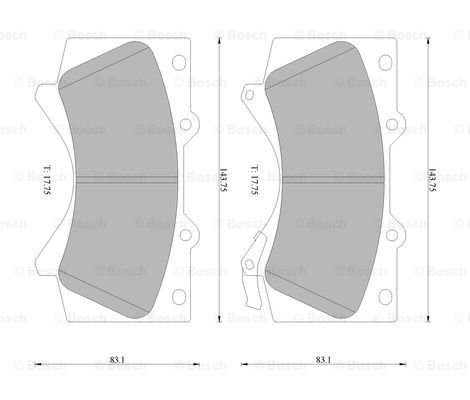 BOSCH 0 986 AB1 493 Brake...